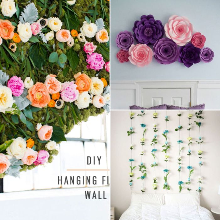 How to make flower for wall decoration