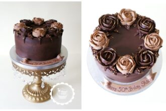 How to make chocolate roses for cake decoration