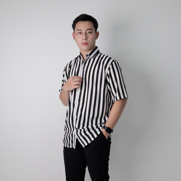 Men's striped dress shirt