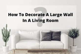 How to decorate large living room walls