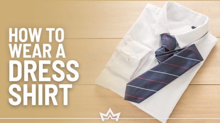 How to wear a dress shirt men