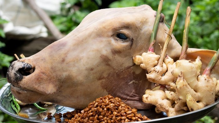 How to cook cow head mexican style