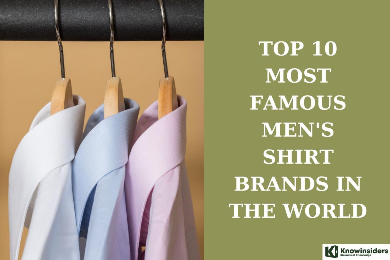 Top 10 men's dress shirt brands